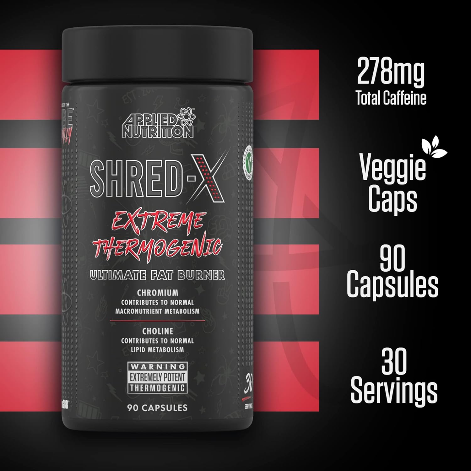 Applied Nutrition Shred X Fat Burner - ABE All Blak Everything Fat Bur