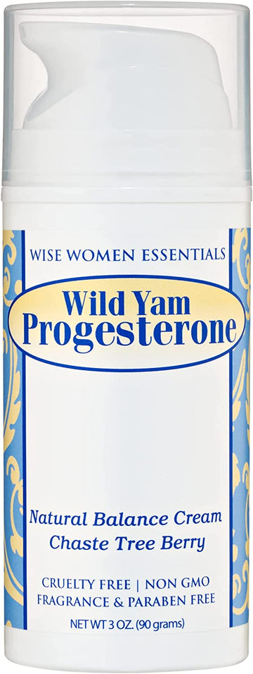 Wild Yam Progesterone Balance Cream for Women Supports Midlife Balance - Made from Wild Yam, Chaste Tree Berry with Organic Coconut