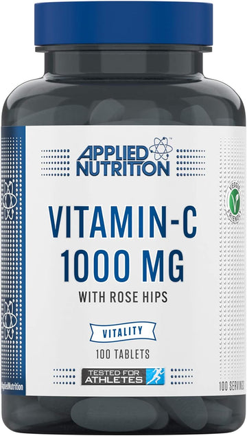 Applied Nutrition Vitamin C 1000mg - L Ascorbic Acid With Rose Hips, I100 Grams