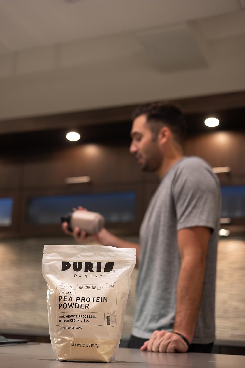 PURIS® Organic Pea Protein Powder, 100% Grown, Processed and Packed in