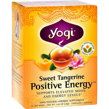 Yogi Tea Herbal Tea, Sweet Tangerine Positive Energy (Pack of 2)