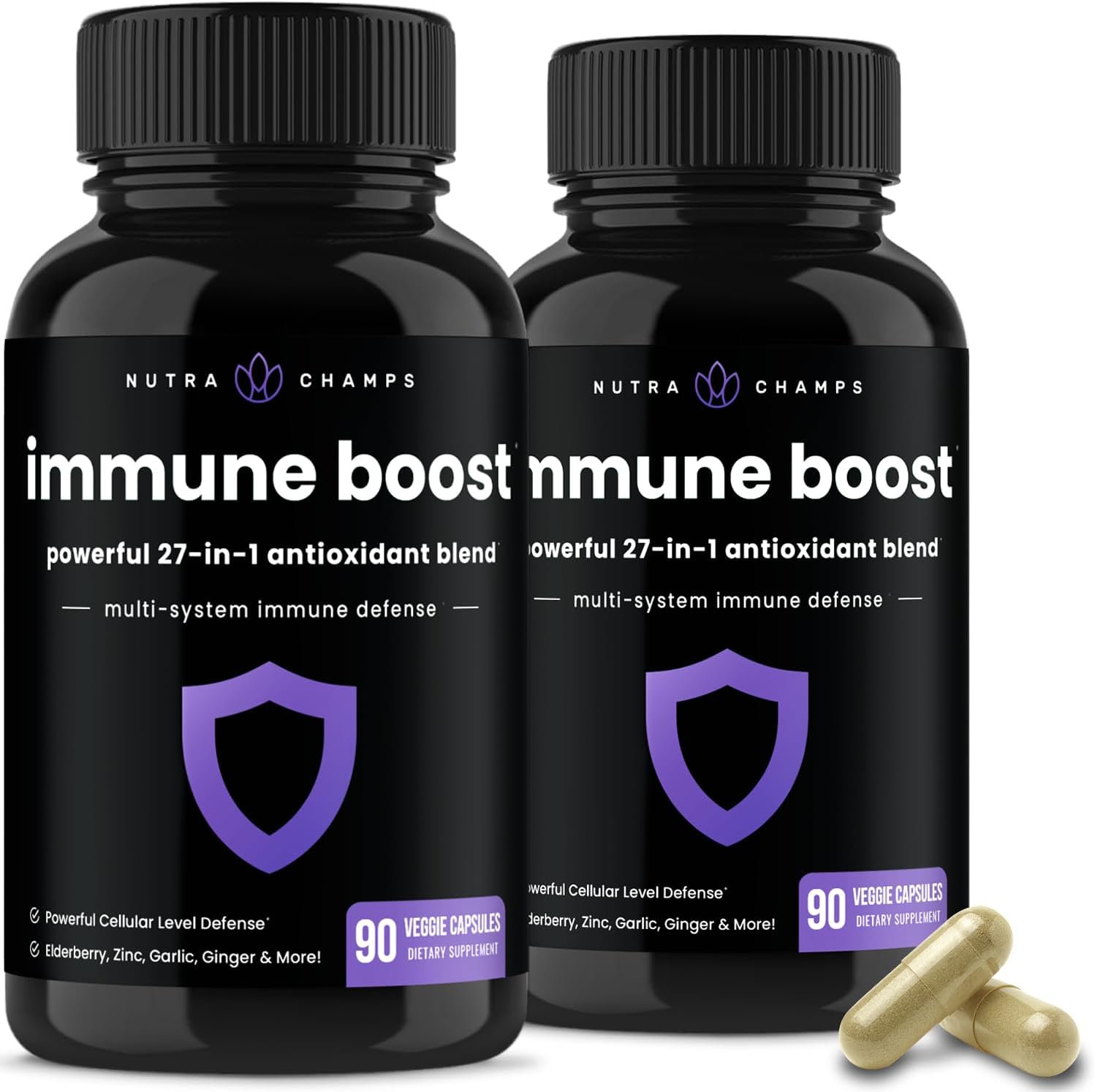 27 in 1 Immune Support Supplement | Antioxidant Immune Boosters for Ad