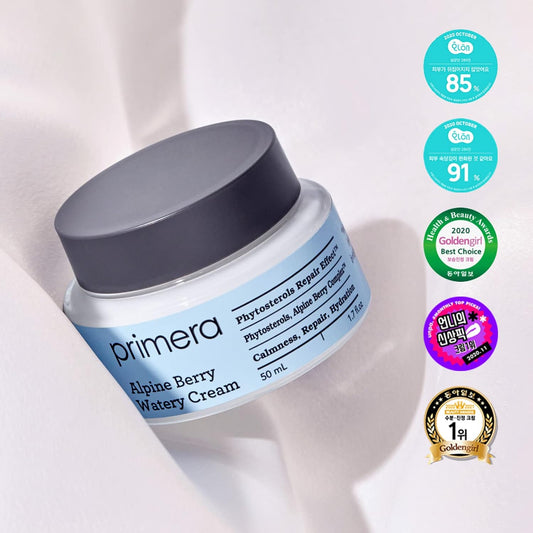 PRIMERA Alpine Berry Watery Cream by Amorepacific - Soothing Repair Hydration Refreshing Moisturizing Cream - Cream for Winter - Strengthen the skin barrier - long-lasting moisturizing - 1.7