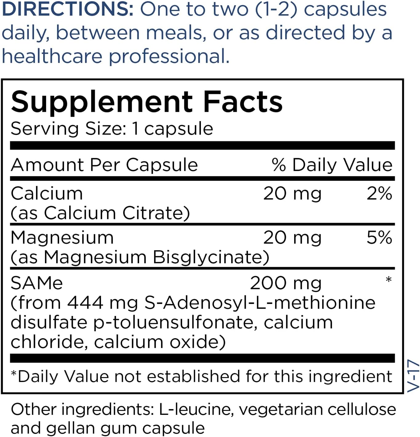 Metabolic Maintenance Same - 200 Milligrams S-Adenosyl Methionine Mood