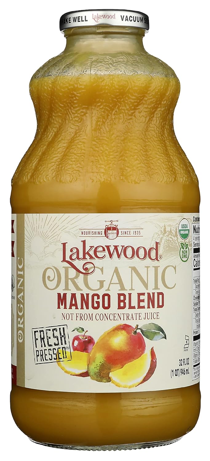 Lakewood Juice Mango Organic, 32 oz