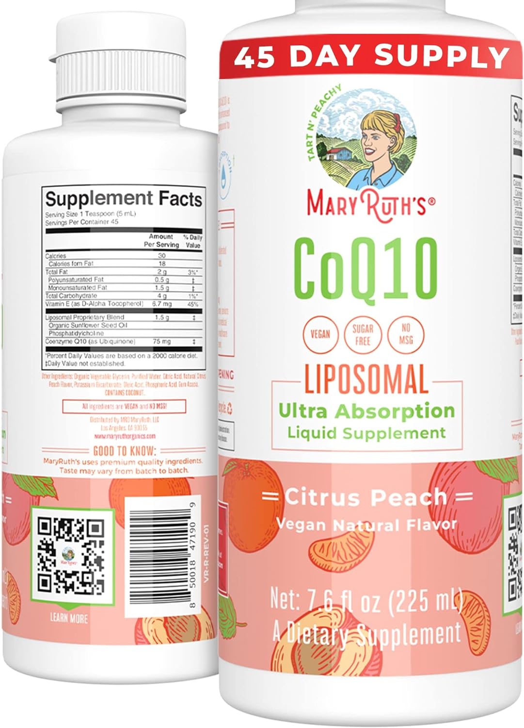 MaryRuth's Liquid Vitamin | Coenzyme Q10 Heart Health for Mitochondria