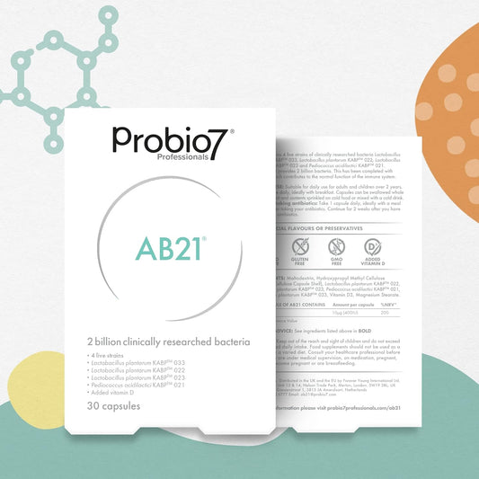 Probio7 Professionals | AB21 | 2 Billion Friendly Bacteria | Optimum A20 Grams
