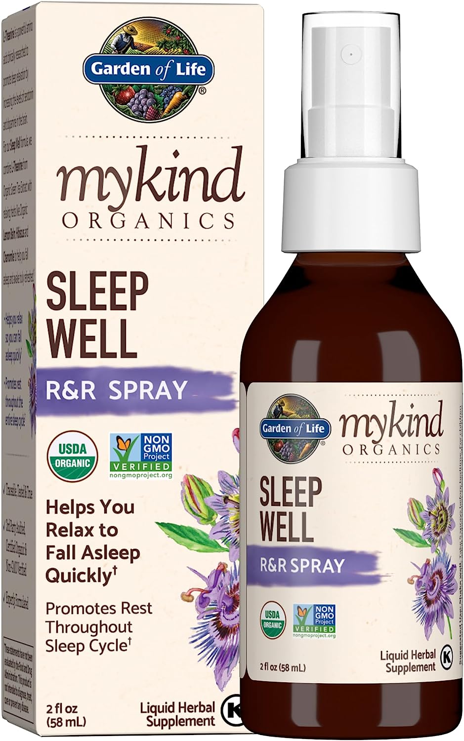 Garden Of Life Organics Sleep Well R&R Spray (58 Ml) Liquid - Relax &