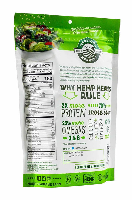 Manitoba Harvest Organic Hemp Hearts (Pack of 2)