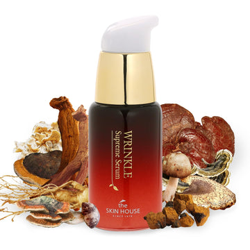 The Skin House Wrinkle Supreme Serum [20 /0.67 . .] Ginseng Extract Skin Rejuvenating Face Serum Korean Skin Care