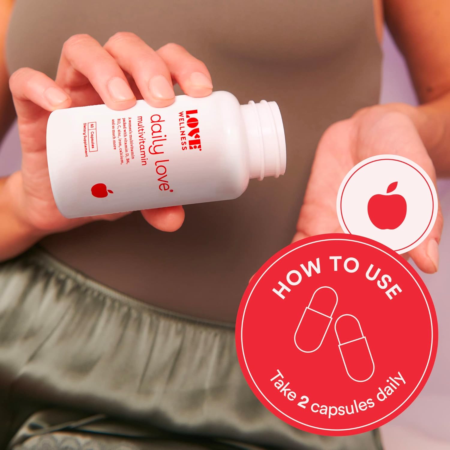 Love Wellness Daily Love Multivitamin for Women | Support for Energy, 