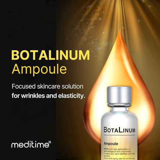 MEDITIME Botalinum Ampoule - Face Serum & Ampoule with 50% Hyaluronic Acid | Face Lifting & Brightening Serum | Hydrating Serum for Face | Firming Ampoule Korean Skin care Serum (1.0 . .)