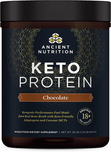Ancient Nutrition Keto Protein Powder, KetoPROTEIN with Fats from Bone