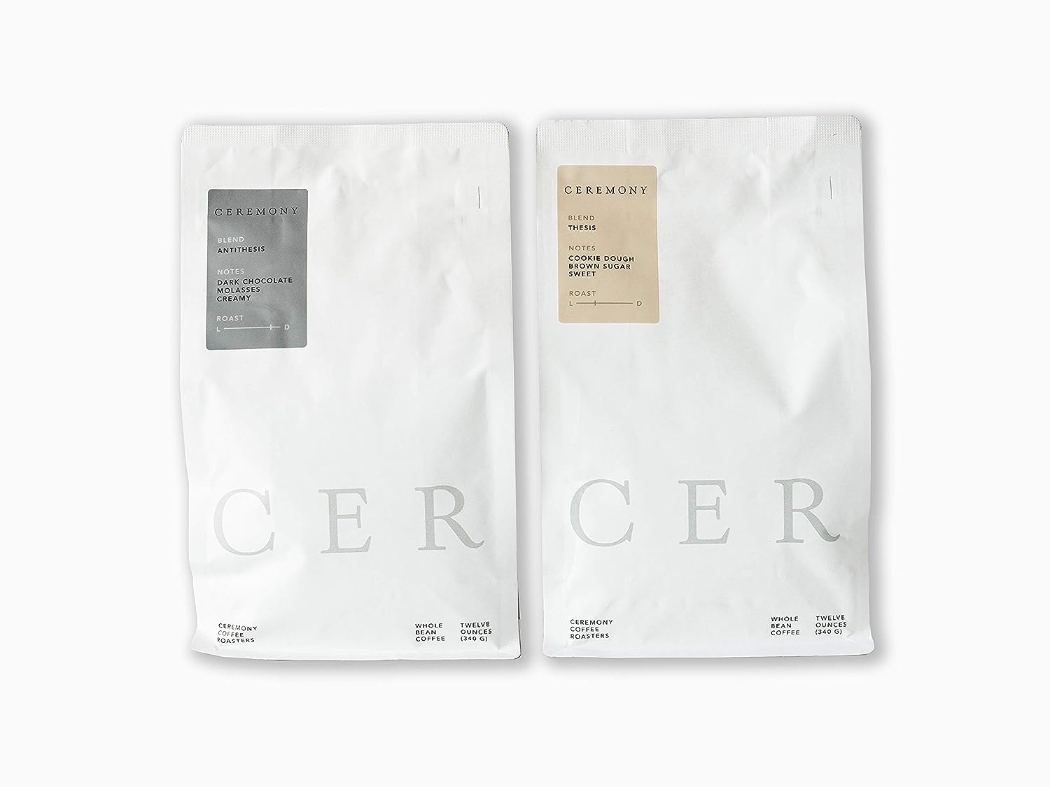 Ceremony Coffee Roasters - House Coffees Variety Pack - Specialty Whole Bean or Ground Coffee- 2x Bags (French Press - Coarse Grind)
