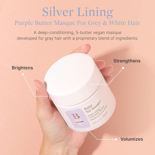Better Not Younger Silver Lining Purple Butter Masque, 6.8