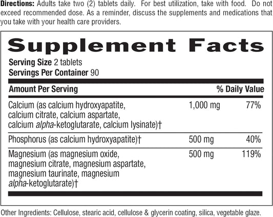 Country Life Target-Mins Calcium Magnesium Complex 1000mg/500mg, 180 T