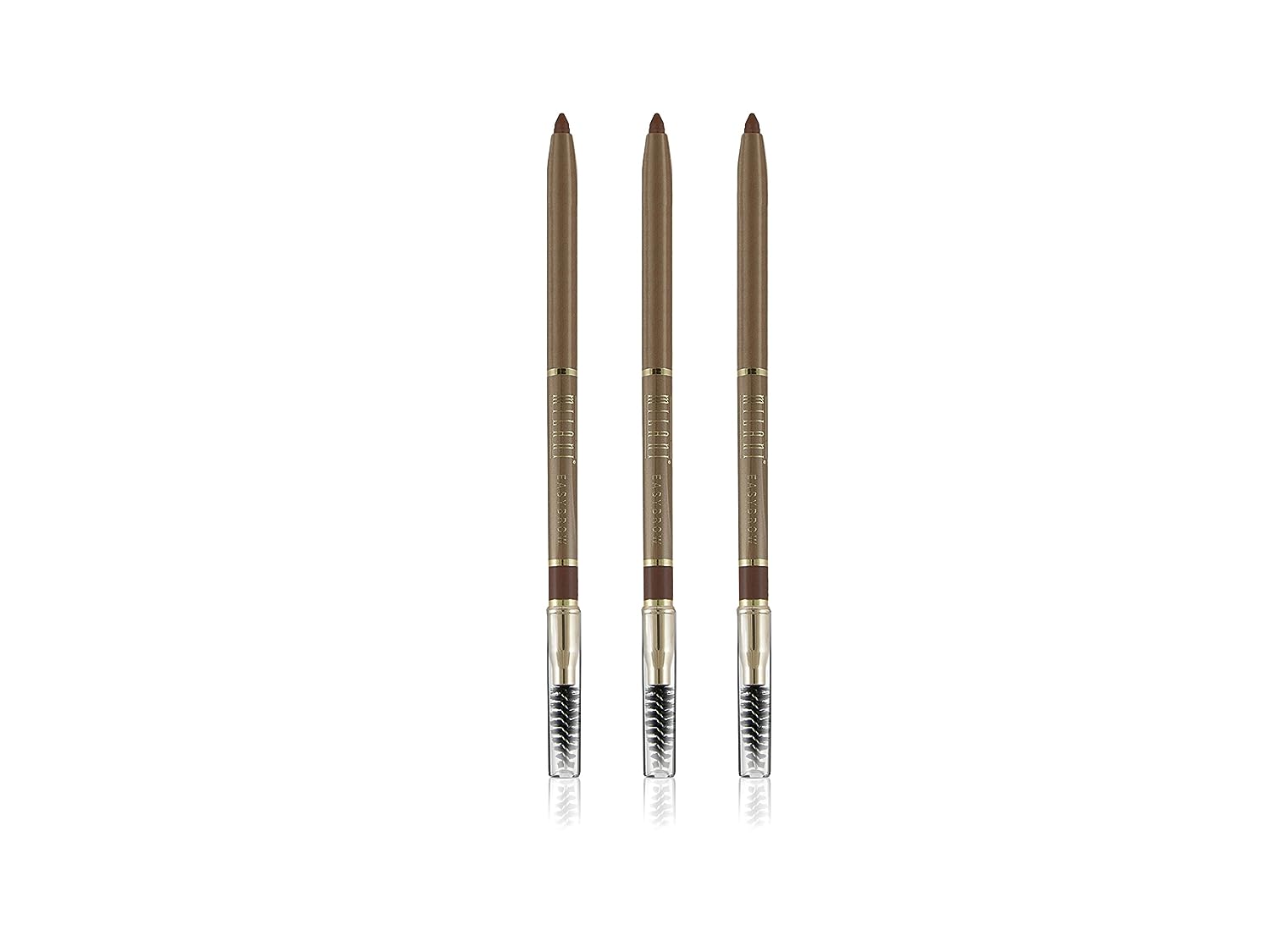 Milani Easy Brow Automatic Pencil, Dark Brown 02 (Pack of 3)