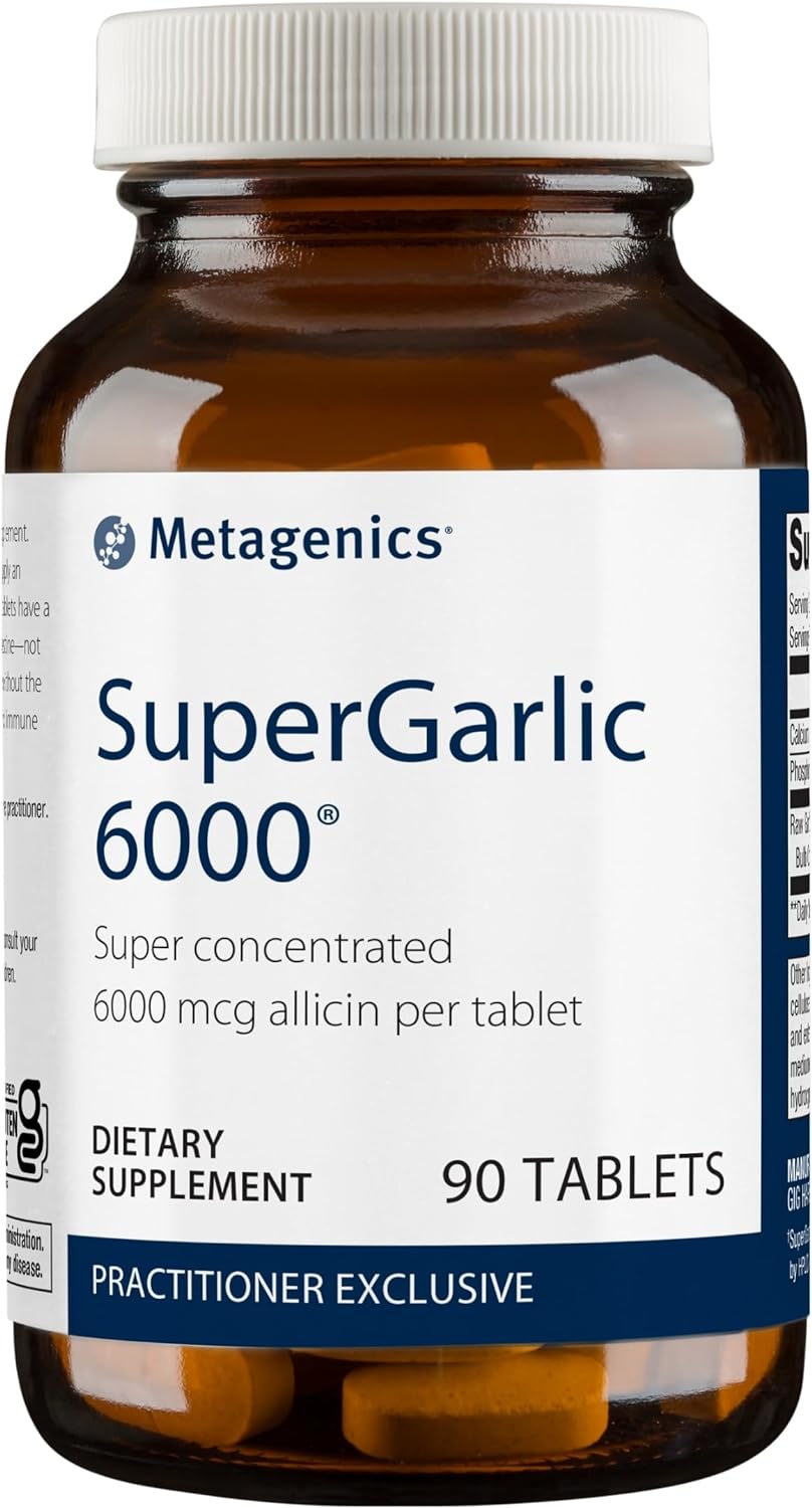Metagenics SuperGarlic 6000, Concentrated Garlic Supplement, 6000 mcg