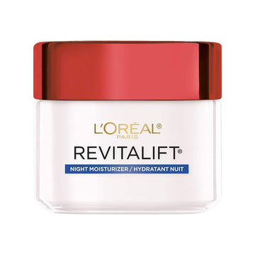 L'Oreal Paris Skincare Revitalift Anti-Aging Night Cream, Face Moisturizer with Pro-Retinol and Centella Asiatica, Paraben Free, Non-Comedogenic, Suitable for Sensitive Skin, 2.55