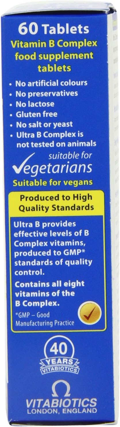 Ultra Vitamin B-Complex Tablets - Pack of 60 Tablets