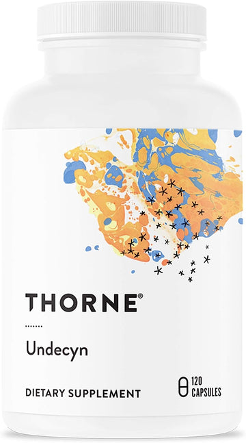 Thorne Undecyn - Undecylenic Acid (in The Form of Calcium Undecylenate) with Betaine HCL and Berberine - 120 Capsules