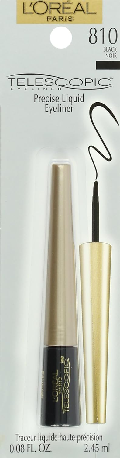 L’Oréal Paris Telescopic Precision Liquid Eyeliner, Black (Packaging May Vary)