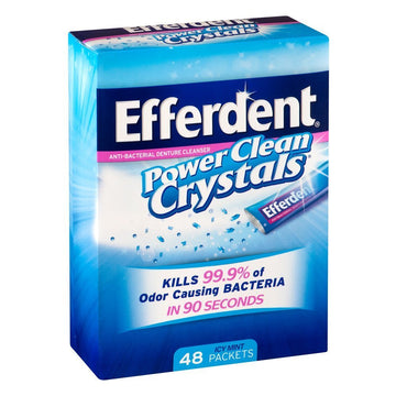 Efferdent Power Clean Crystals, 48 Count