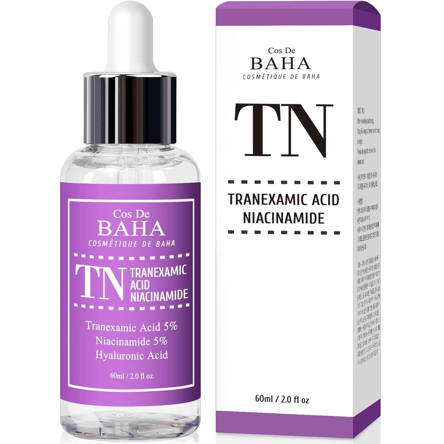 Tranexamic Acid 5% Serum With Niacinamide 5% For Face/Neck - Helps To Reduce The Look Of Hyper-Pigmentation, Discoloration, Dark Spots, Remover Melasma, 2