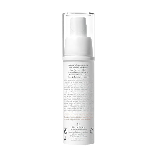 Eau Thermale Avene A-Oxitive Antioxidant Defense Serum, Vitamin C & E, Hyaluronic Acid, Free Radical Protection, 1