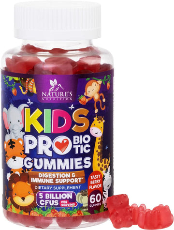 Probiotic for Kids Gummies - 5 Billion CFU with Lactobacillus & Bifido5.4 Ounces