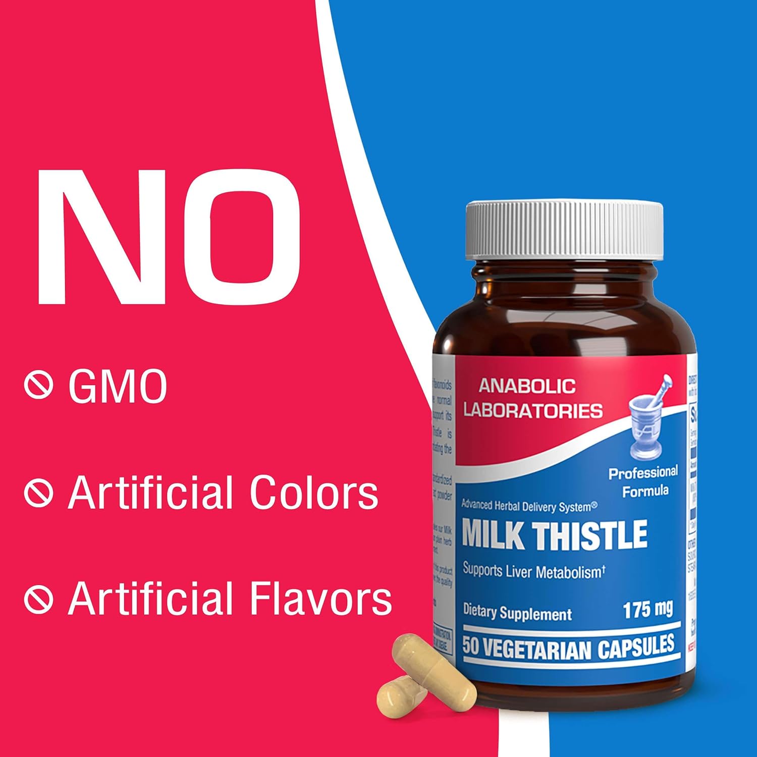 Anabolic Laboratories Milk Thistle Supplement for Liver Health - 50 Ve