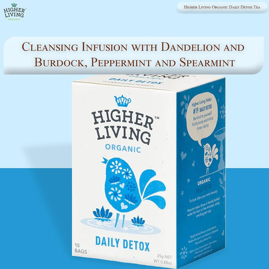 HIGHER LIVING Organic Daily Detox, 15 CT