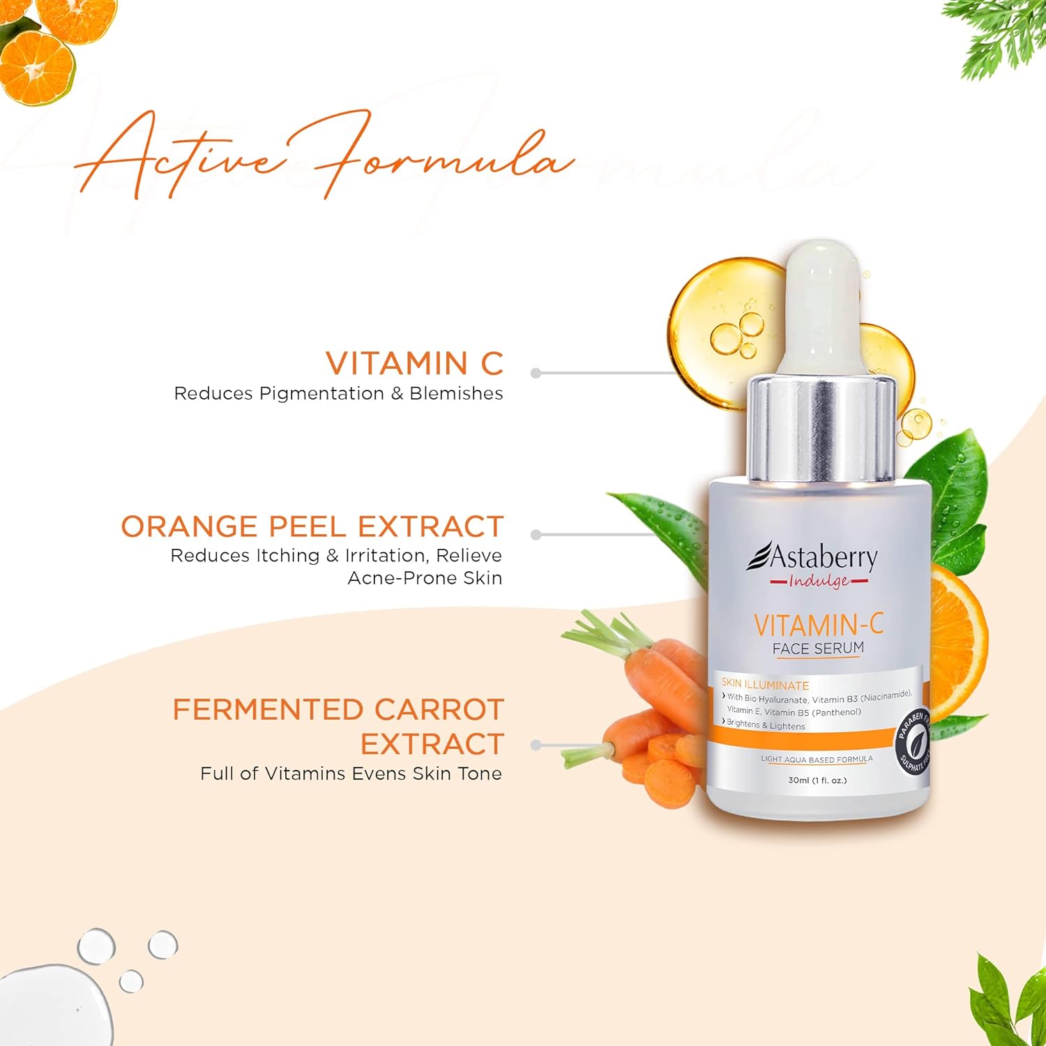 Esupli.com ASTABERRY Indulge Vitamin C Face Serum, Anti Aging Brighteni