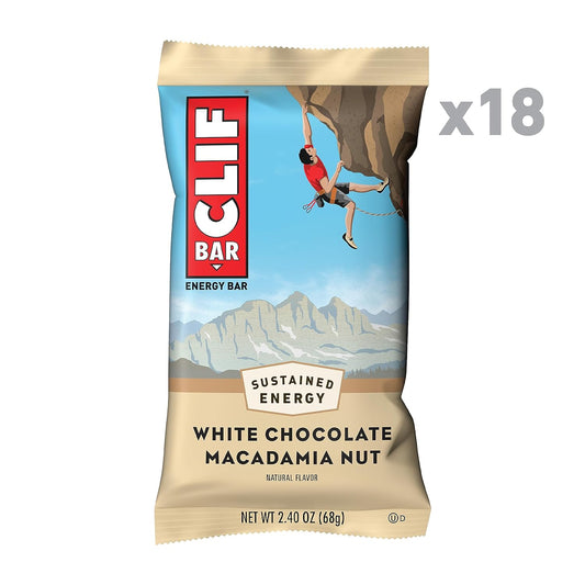 CLIF BAR - White Chocolate Macadamia Nut Flavor - Made with Organic Oa2.7 Pounds