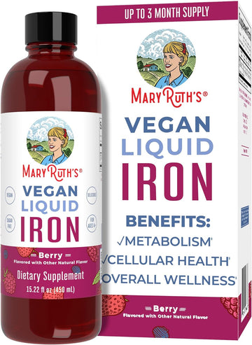 MaryRuth Organics, Liquid Iron Supplement for Women, Men & Kids, Iron