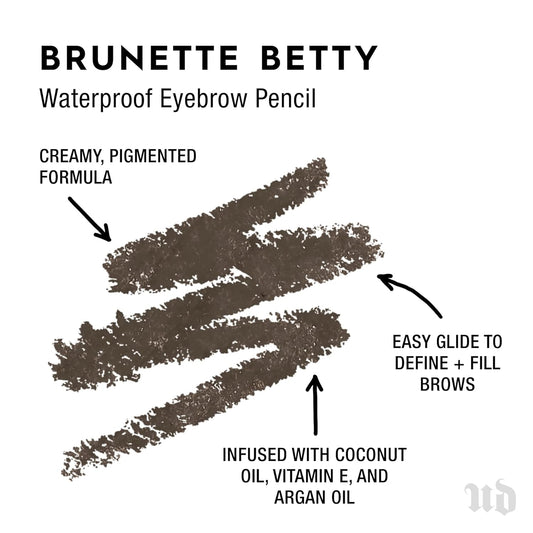 Urban Decay Brow Beater - Microfine Brow Pencil & Brush - Long-Lasting, Waterproof - Precise, Teardrop Tip for Smooth, Even Application
