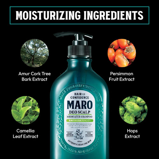 MARO Deo Scalp Treatment | Prevents Dandruff, Itchiness & Odor While Moisturizing Scalp & Roots | 16 oz / 480 ml