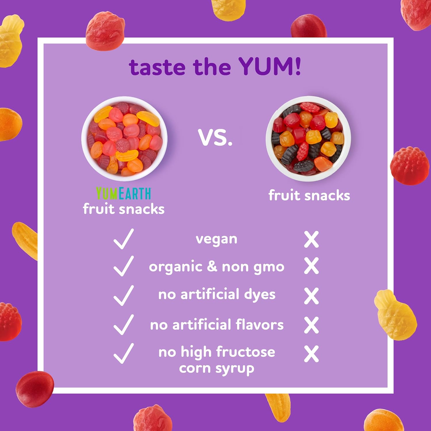 YumEarth Organic Fruit Snacks, 5-0.7oz. Fruit Flavored Snack