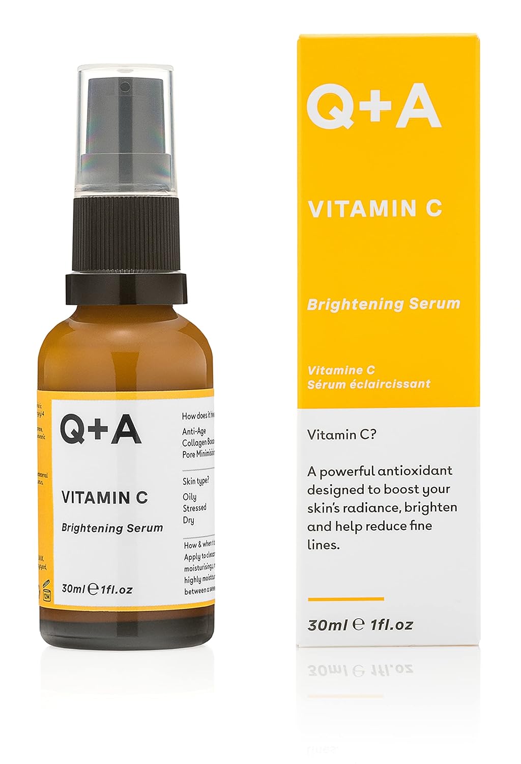Q+A Vitamin C Brightening Serum, 30