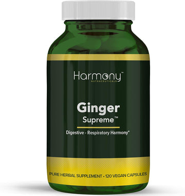Ginger Supreme - Respiratory Harmony  Harmony Nutraceuticals Supplement For Healthy Digestion, Breathing, Circulation,