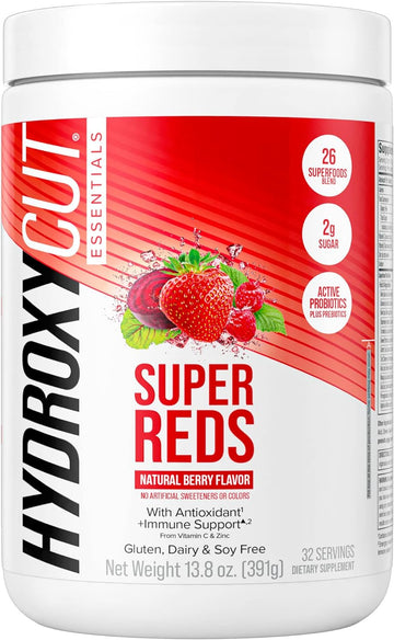 Hydroxycut Essentials Super Reds | Superfood Powder | Vitamin C & Zinc