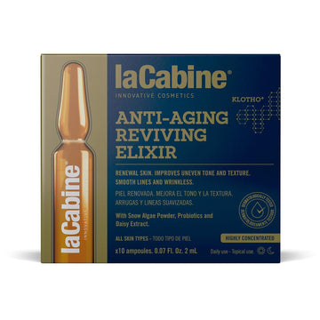 laCabine Anti-Aging Reviving Elixir Ampoule Serum to improve the appearance of loss of radiance, uneven tone, lines, wrinkles and loss of firmness