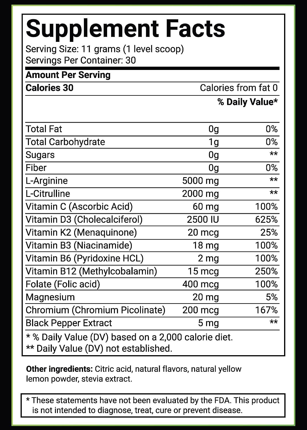  BlueEarth Company L-Arginine 5000mg + L-Citrulline 2000mg C