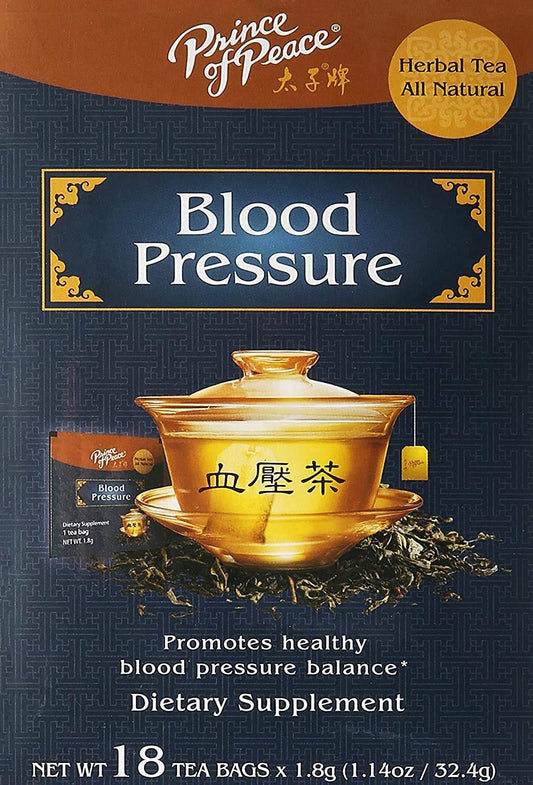  PRINCE OF PEACE Blood Pressure Herbal Tea 18 Bag, 1.14 oz :