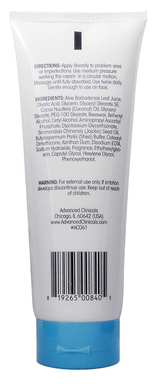 Advanced Clinicals Dark Spot Vitamin C Cream For Face, Hand & Body Lotion, Anti Aging Therapeutic Skin Care Moisturizer Lotion Reduces Appearance Of Age Spots, Blotchy Skin, & Wrinkles, Large 8