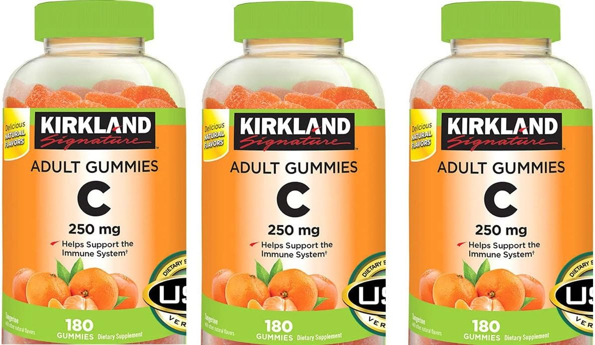 Kirkland Signature jeoYWa Vitamin C 250 mg, 180 Adult Gummies (3 Pack)