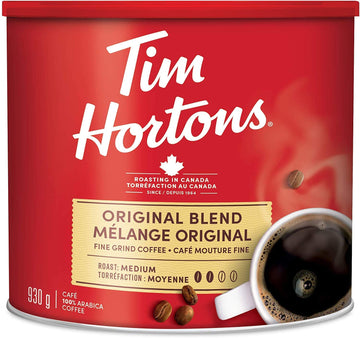 Tim Hortons,medium roast Ground Coffee Melange Original Blend Direct from Canada,Red