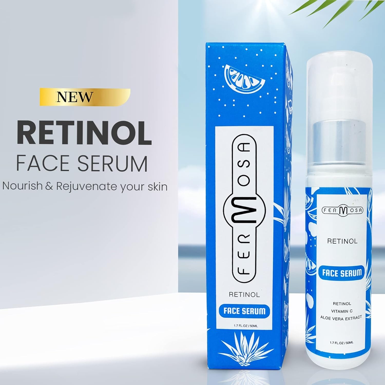 Esupli.com Fermosa Retinol Face Serum - Retinol Serum with Vitamin C, A