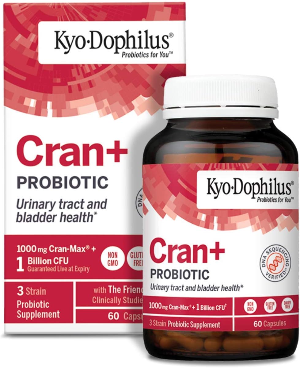 Kyo-Dophilus Cran+ Probiotic, Urinary Tract and Bladder Health*, 60 ca