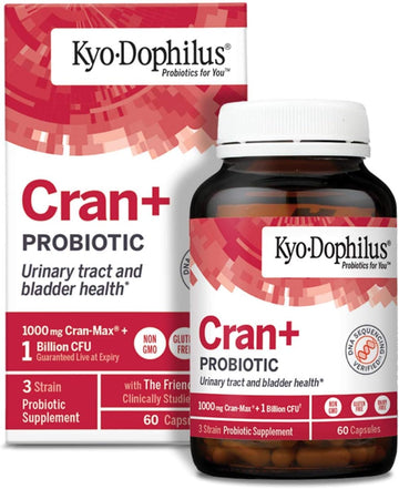 Kyo-Dophilus Cran+ Probiotic, Urinary Tract and Bladder Health*, 60 ca